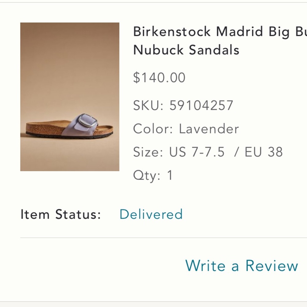 Birkenstock Madrid Big Buckle Sandals in Lavender 38